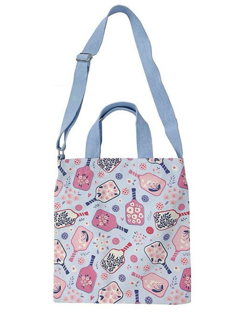 Reusable Crossbody “Blue Paddles” Design Tote Bag (NWT)